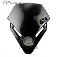 PAZOMA 2 1B4 Black Headlamp Mini Motorcycle Streetfighter Enduro Headlight LED For GSX ZXR CBR CB
