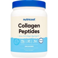 Nutricost Collagen Peptides Powder - Grass Fed Bovine Collagen Hydrolysate (Unflavored)