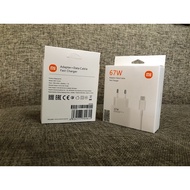 Xiaomi 67W Adapter + Data Cable USB Type C Batok/ + 67W Fast Charging Cable