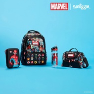 ⭐⭐Australia smiggle Schoolbag Backpack Primary School Students Lightweight Burden-Reducing Cute Backpack Marvel Spiderman Suit