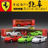 Diecast Miniature 1/32 Ferrari f12 barlinetta sports car, children's toy