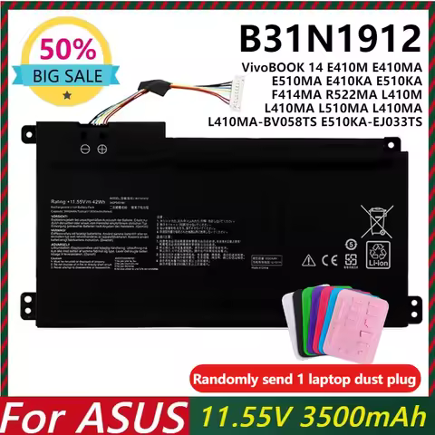 B31N1912 C31N1912 Laptop Battery for ASUS VivoBook 14 E410MA E410M E410KA L410M L410MA F414MA E510MA