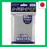 Epoch Card Sleeve Plastic Regular Size 66 x 92 mm (Suitable Size 64 x 89 mm) 80 Pieces Hard Thicknes