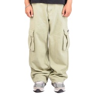 NRDN Clothing Denim Long PANTS WIDE CARGO PANTS SAGE