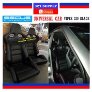 SSCUS SPORT SEAT VIPER 320 BLACK / BLACK RED / BRIDE / RECARO / SPACO / WIRA WAJA SATRIA PERSONA MYVI VIVA ALZA BLM FLX