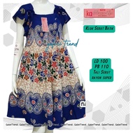 Selling Original Klok Serut Batik Kencana Ayu Daster with Super Good Label daster batik daster indon