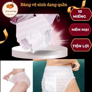 Enjoy nanu Sanitary Napkin Pants size 40-75kg Bag Of 50 Diaper Diapers Mother Pumpkin / S / M / L / XL / XXL /