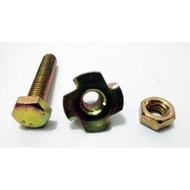 M8 x 30 mm Bolts + Nut + Tee Nut/T-Nut 8 mm 20pcs