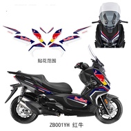 QJmotor Fortress 350 Modified Body Decals Sticker Fort 350 Red Bull Design Decoration Accessories