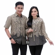 murah!! Batik Couple / Sarimbit Blouse Batik Kemeja Lengan Pendek -
