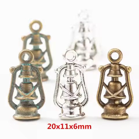 20 pieces (lamp daily life ) vintage zinc alloy charm metal pendant DIY jewelry discovery making acc