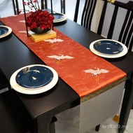 Tablecloth Table Crane Long Cover Cloth a6l Light Chinese TV Cabinet Tea Ceremony Luxury New Chinese