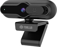 TOALLIN 4K Webcam for PC, 1/2.5" Sensor, 1080P and 60FPS PDAF Auto Focus, Built-in Microphone and Pr