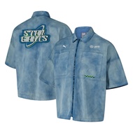 [🇲🇾 Ready Stock] Original 2024 Mercedes-AMG PETRONAS F1 Team Crew Star Giants Vegas Full-Zip Half-Sl