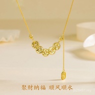Gold Gold Coin Necklace Au750 ETOC