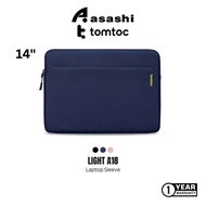 Tomtoc Light A18 Laptop Sleeve (M-book) 14 Inch Sleeve Water Resistant Laptop Bag I4ad Pouch Bag