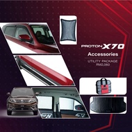 Proton X70 Utility Package (Door Visor, Boot Tray, Trunk Organizer, Cargo Net, Sun Shade, Side Step) ~ FREE INSTALLATION