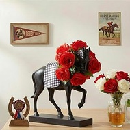 Amyhill Horse Party Decorations Table Centerpieces 13.98 × 12.4 × 3.74 Inches Derby Day Horse Resin 