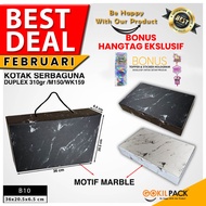 Marble Gift Box - Prayer Rug Hijab Packaging Box - Gift - Size 36x20.5x6.5 cm - B10