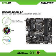 Gigabyte B560M-DS3H AC Socket LGA 1200 Ddr4 Gaming Motherboard, Brand New DDR4 gaming motherboard.