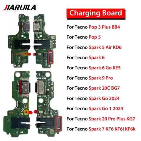 10 PCS USB Charger Charging Dock Port Connector Flex Cable For Tecno Pop 3 Plus BB4/Pop 5/Spark 5 Ai
