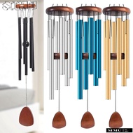 SIMULR Metal Tubes Windchime, 6 Rods Aluminum Aluminum Wind Chimes,  37 Inch Large Pendant Wind Bell