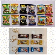 M&M 朱古力磁石貼 鎖匙扣掛飾  M&M magnet key chains / 微縮樂天熊仔餅磁石貼