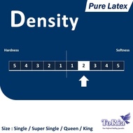 TORIA 100% Natural Latex Topper / Mattress Topper / Pure Latex / Lapik Tilam / Alas Tilam / Getah As