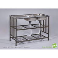 Double Stainless/S Sink Rack / Rak Sinki Dapur / Sinki Dapur Stainless Steel Double  / Rak Dapur Den