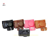 Leather Camera Pouch for Canon PowerShot G7 X Mark II G7X M2