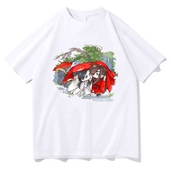 Heaven Officials Blessing Tian Guan Ci Fu TGCF T-shirts 100% Cotton Manga Graphic Tshirts  2023 summ
