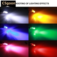C5GOON 10Pcs Transparent T5 LED W3W COB Led Bulb Car Instrument Indicator Light Reading Lamp Auto In