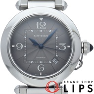 Pre-owned Cartier Pasha de Cartier 41mm Gray Watch (WSPA0026) with warranty and replacement band. St