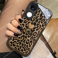 Vivo V50 V40 Caing Shockproof Phone Case Colorful Fashionable Leopard Print Hearts Phone Cover with 