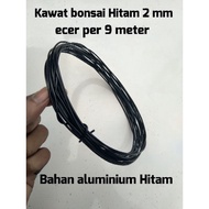 Black aluminum bonsai wire 2 mm retail 9 meters black bonsai wire