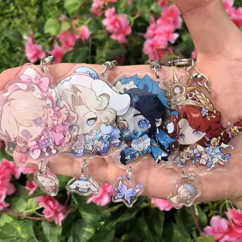 Anime Game Identity Ⅴ Gardener Emma Woods Joseph Desaulniers Aesop Carl Prop Keychain Accessories Pe