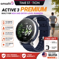 AMAZFIT Active 3 premium Smart Watch Jam Running GPS Strava Watch Amazfit Watch Hyrox Amazfit Smartw