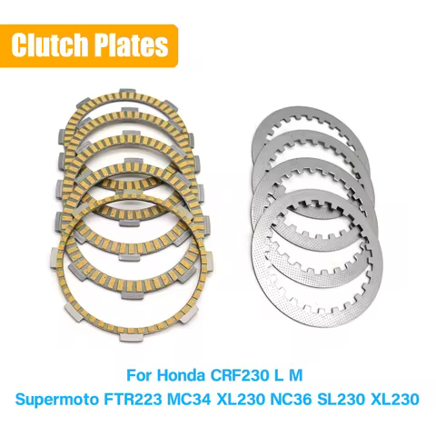 For Honda SL230 XL230 CRF230 CRF 230L 230M Supermoto FTR223 MC34 XL230 NC36 Motorcycle Clutch Fricti