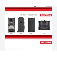 Polytron Portable Speaker Bluetooth + Mic Wireless 2Pc Pts 12K15 Gakf