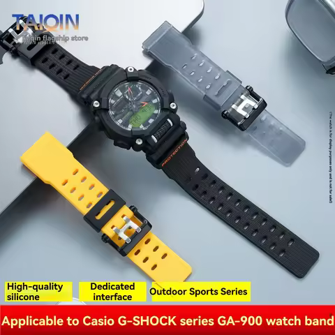 GA-900 Soft resin silicone strap For Casio G-Shock 5637 GA-900E-1A3 GA-900A-1A9 watch band waterproo