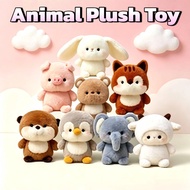 16CM Cute Soft Animal Plush Doll Pillow Sheep Penguin Raccoon Plushie Anak Patung Kid Birthday Gift