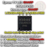 Ic Eprom Firmware TV SHARP LC24SA4100i / LC-24SA4100i