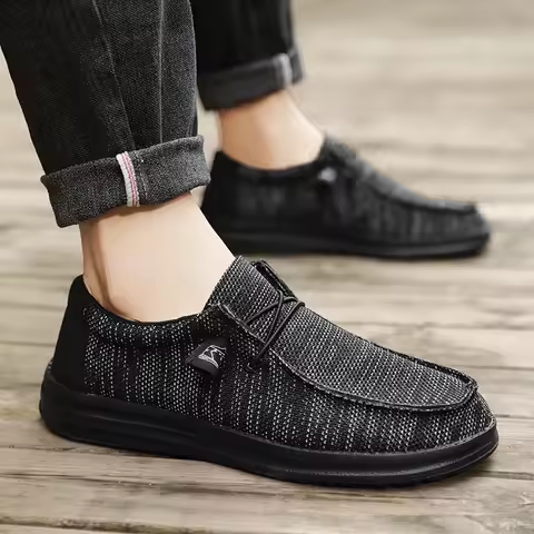 Plus Big Size 50 Dude Canvas Shoes Men Casual Slip on Shoes Alpargatas Hombre Moccasins Mocassin Hom