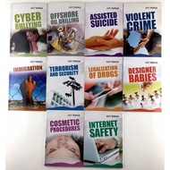 Heinemann Hot Topics Cyber Bullying, Internet Safety, Assisted Suicide 10 books set -Debate Critical