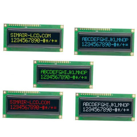 2.29" COB Wide View Wide Temperature SPI 5V 16*2 16x2 Charcter LCD 1602 OLED Display
