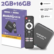 กล่องทีวี Android 14 Smart Q18 เครื่องเล่นมีเดีย 8K พร้อมผู้ช่วยเสียง Google ชิปประมวลผล Rackchip RK