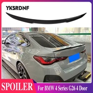 For BMW 4 Series G26 4 Door 2020-2022 Car Rear Trunk Spoiler Wing Real Carbon Fiber / dry carbon