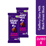 [Bundle of 2] Cadbury Dairy Milk Black Forest Flavour Chocolate Bar 180g