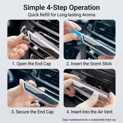 For BMW 5 Series I5 2025 Car Fragrance Air Freshener Outlet Spray Stops Air Vents Aroma Strip Holder