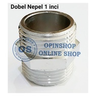 Double nipple 1 inch Water tap pipe Fitting Stainless SUS 304 Thick